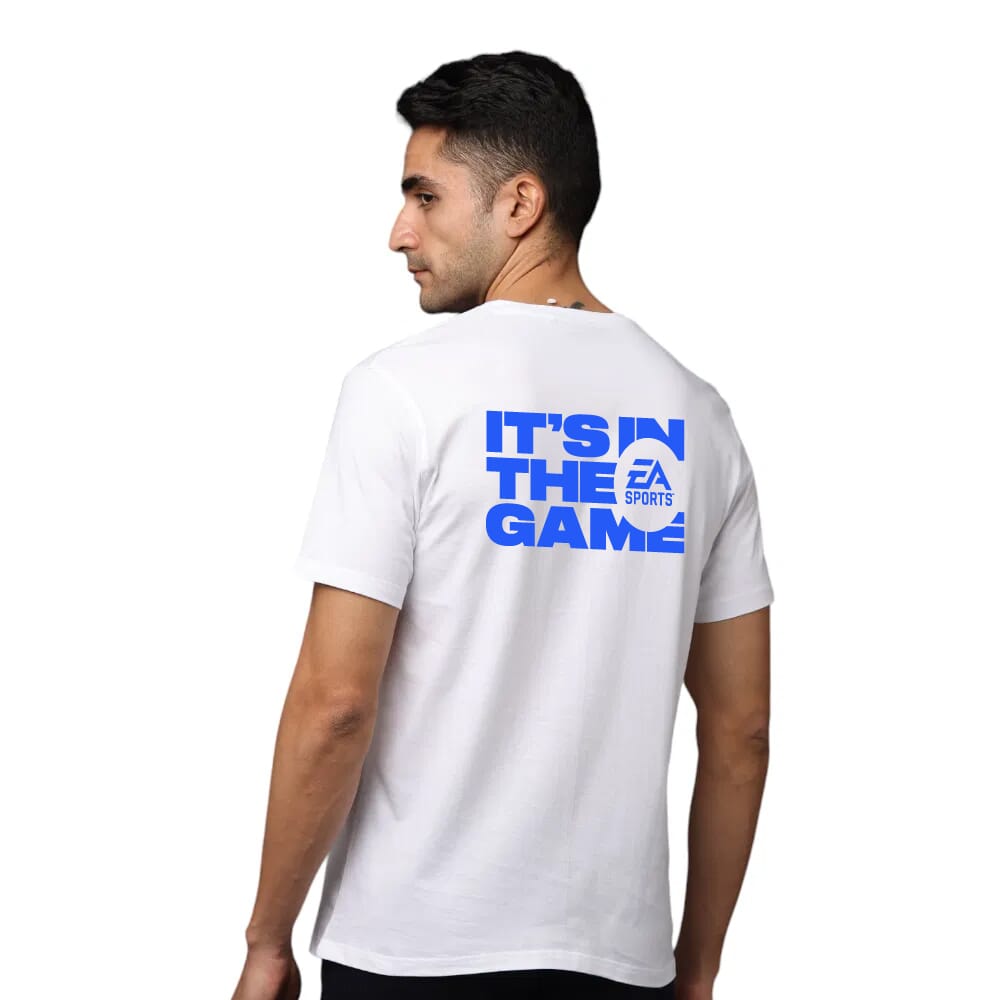 The Game Greys&Blues Pima Round neck T-Shirt-White